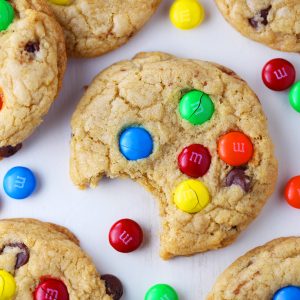Chewy Chocolate Chip M&M Cookies