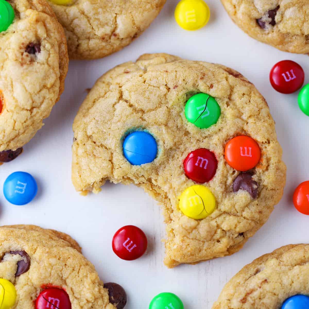 Perfectly Chewy Chocolate Chip M&M Cookies - Cloudy Kitchen