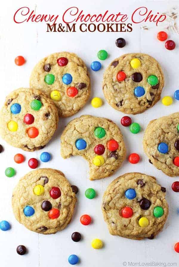 Chewy Chocolate Chip M&M Cookies