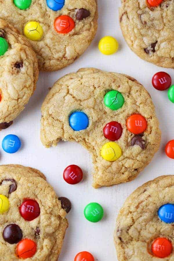 Chewy Chocolate Chip M&M Cookies