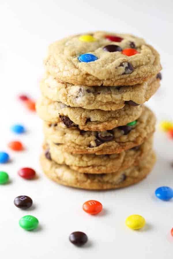 Chewy Chocolate Chip M&M Cookies