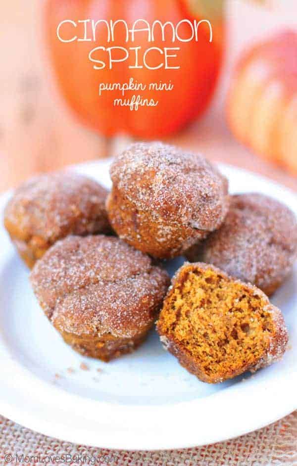 Cinnamon Spice Pumpkin Mini Muffins