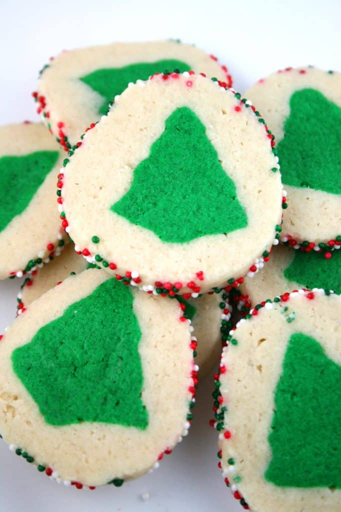 Super cute Christmas tree cut out cookies