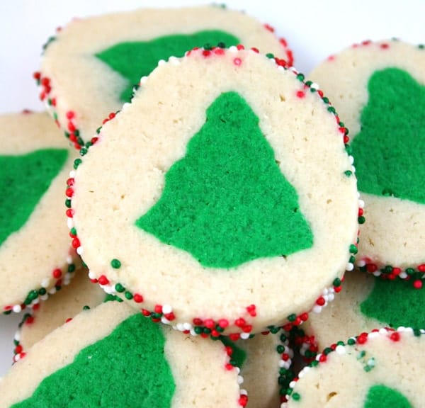 Slice u2018nu2019 Bake Christmas Tree Cookies 