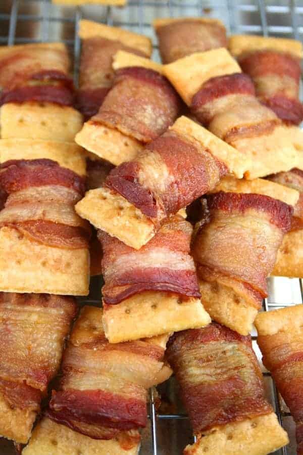 Bacon-Wrapped-Crackers-Pile