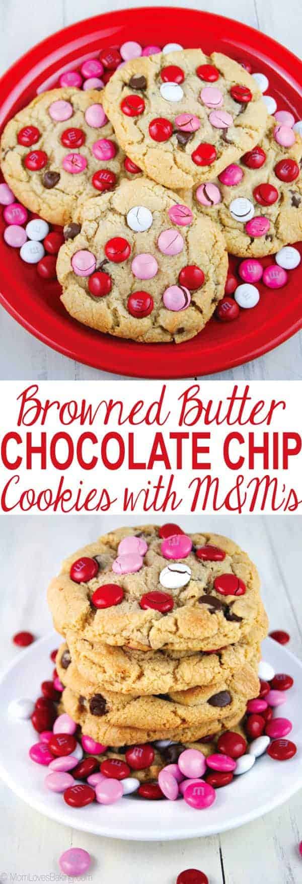 Brown Butter M&M Cookies - KJ and Company