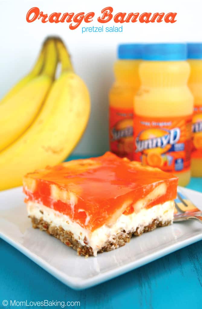 Orange Banana Pretzel Salad Mom Loves Baking