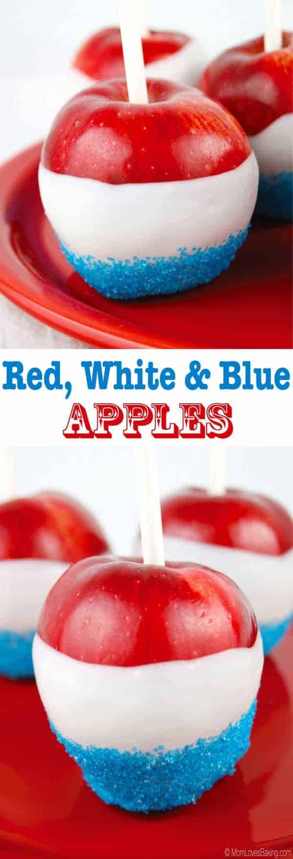 Red White and Blue Apples