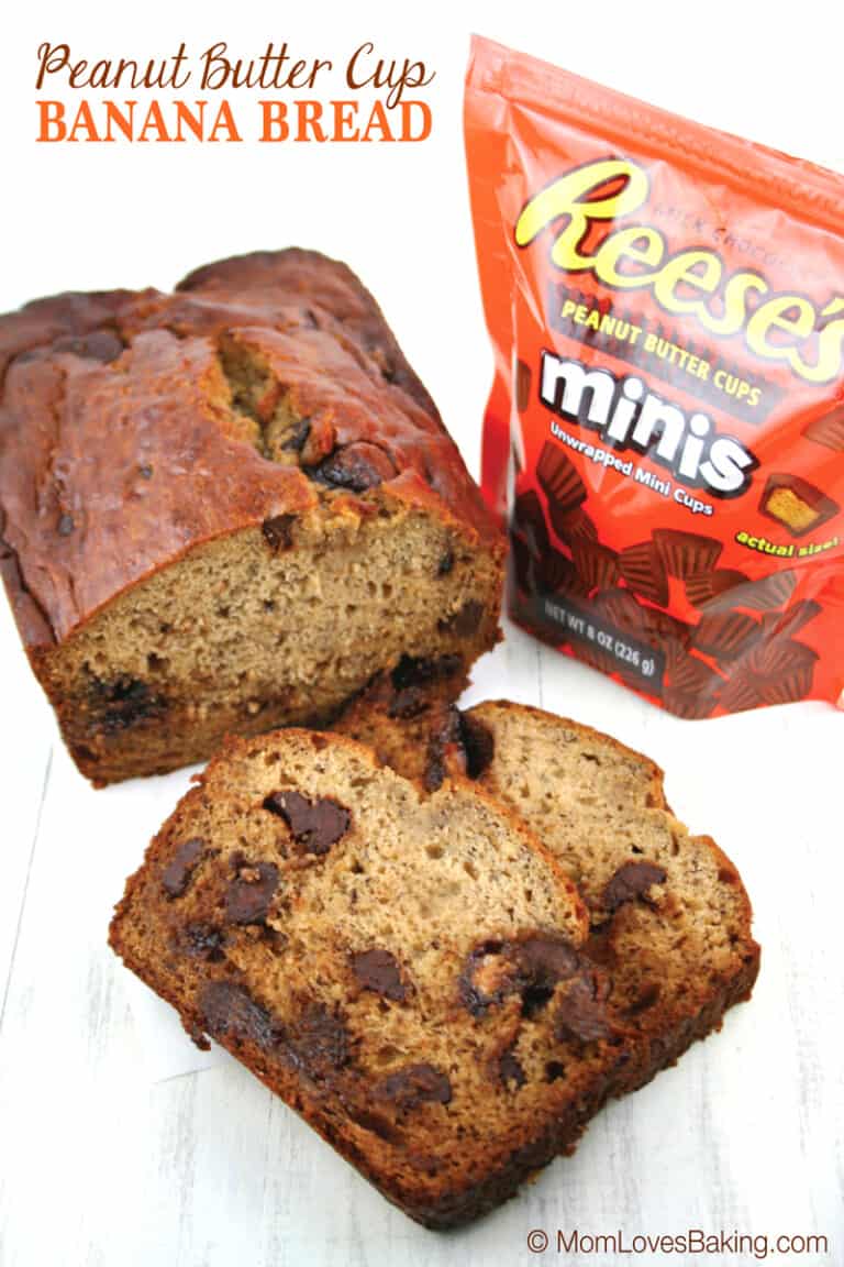 Peanut Butter Cup Banana Bread Mom Loves Baking
