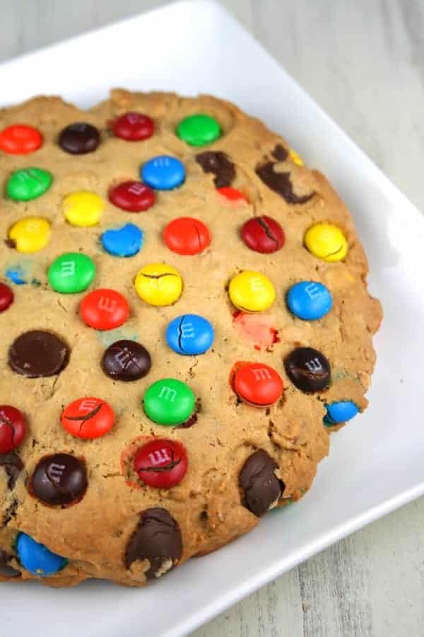 Giant M&M Chocolate Chip Cookies — Bless this Mess