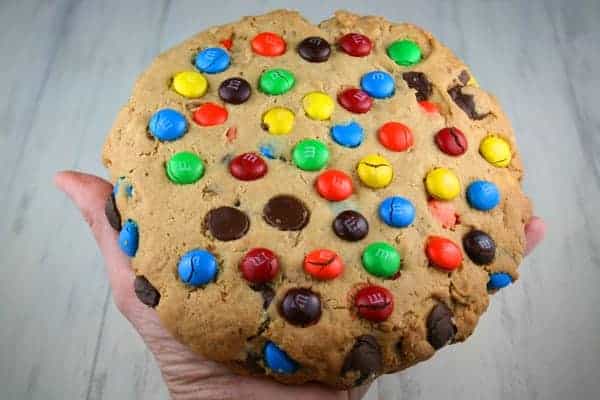 Giant M&M Chocolate Chip Cookies — Bless this Mess