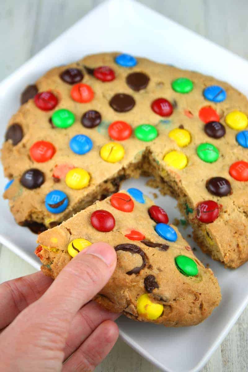 Giant M&M Chocolate Chip Cookies — Bless this Mess