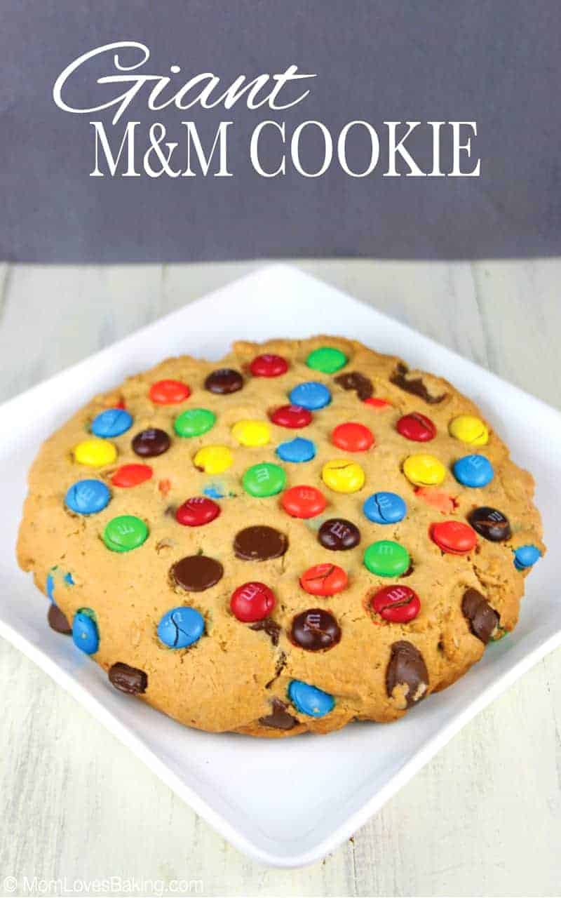 Bakery Style Giant M&M Cookies - Recipes For Holidays