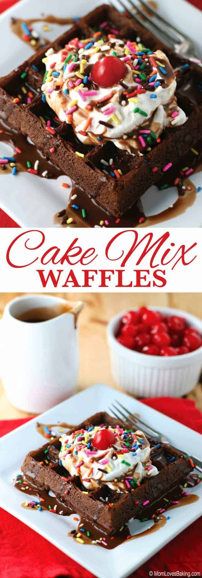 Cake Mix Waffles