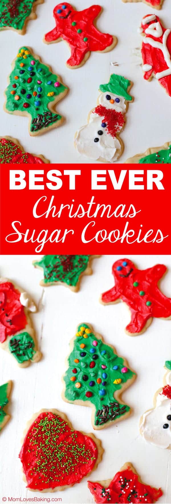 Best Ever Christmas Sugar Cookies - Mom Loves Baking