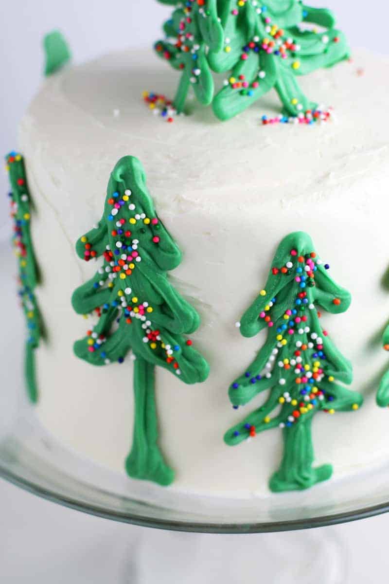 Chocolate Christmas Tree Cake