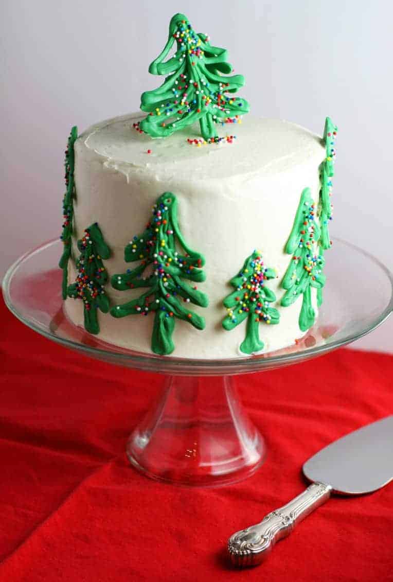 Chocolate Christmas Tree Cake