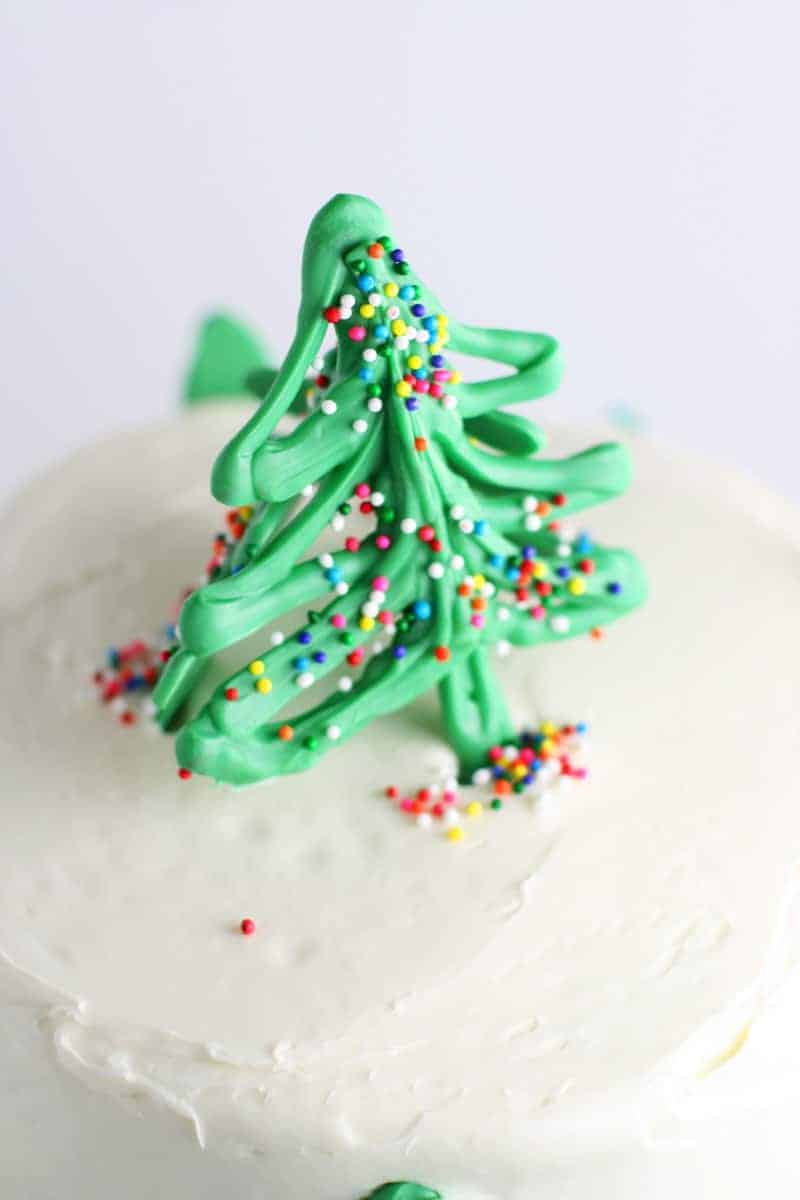 Chocolate Christmas Tree Cake