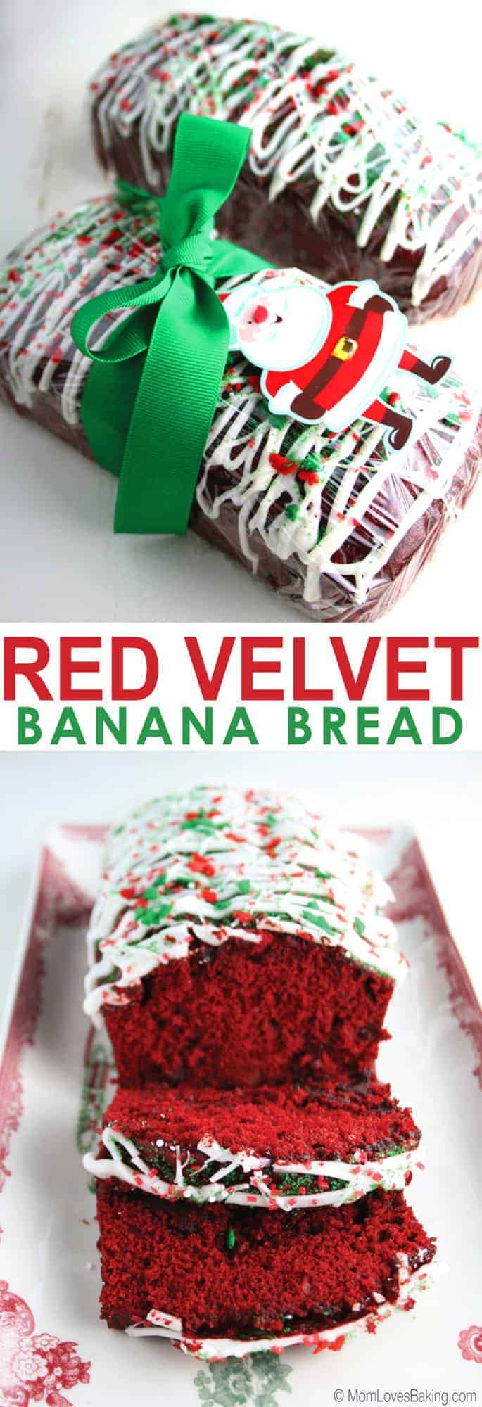Red Velvet Banana Bread