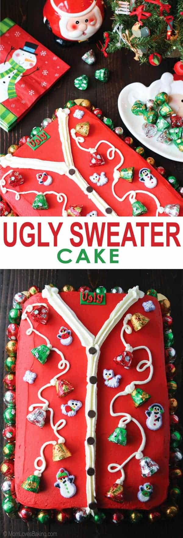 Ugly Sweater Cake - Mom Loves Baking