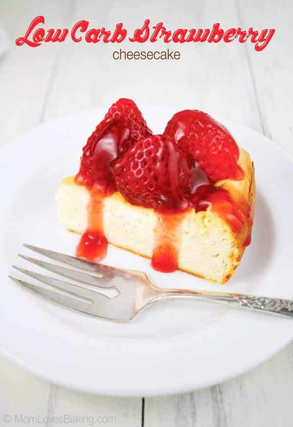 Low Carb Strawberry Cheesecake