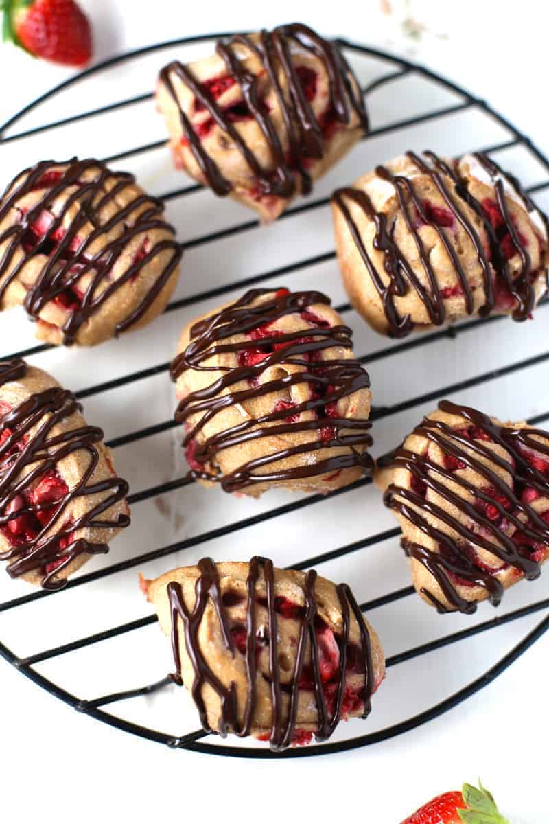 Strawberry and Dark Chocolate Sweet Rolls