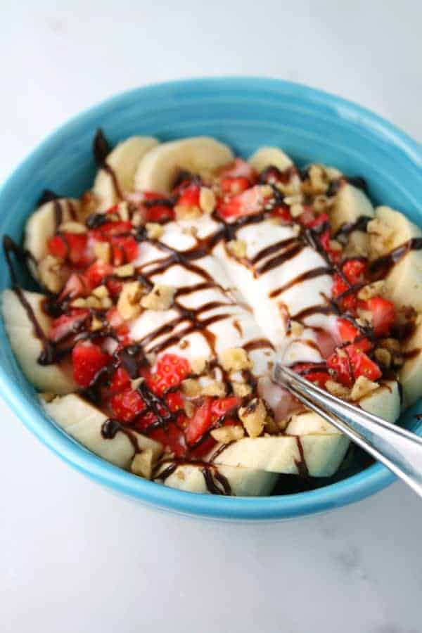 Banana Split Oatmeal