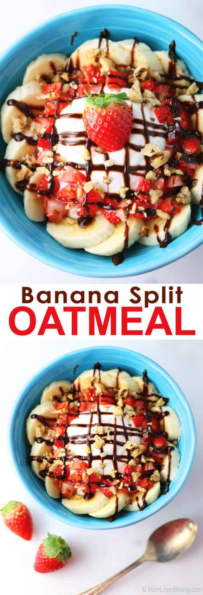 Banana Split Oatmeal