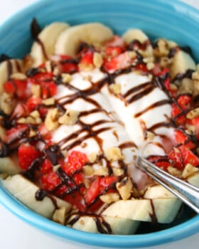 Banana Split Oatmeal