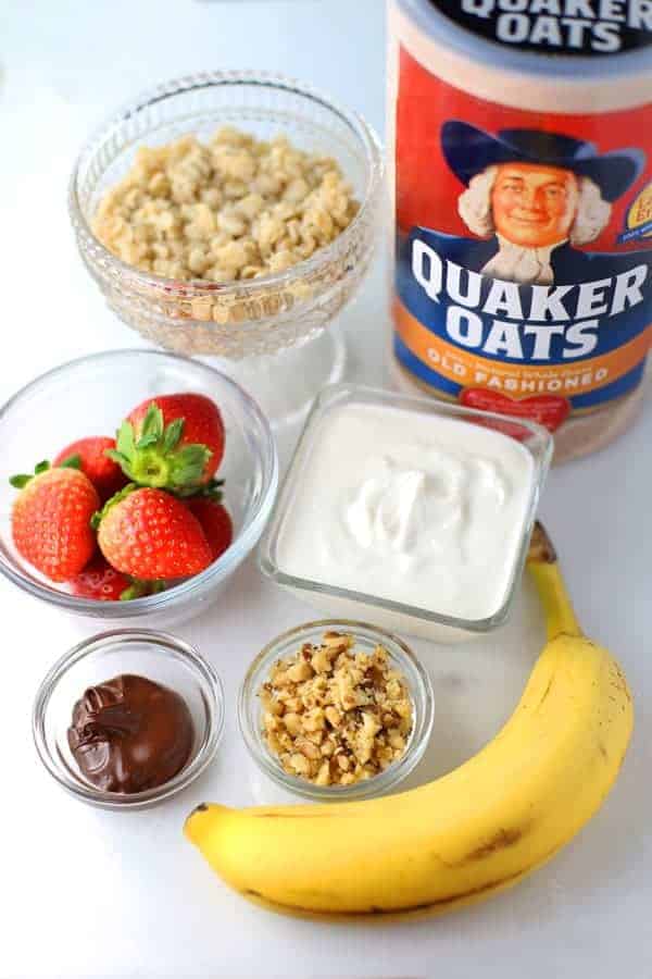 Banana Split Oatmeal