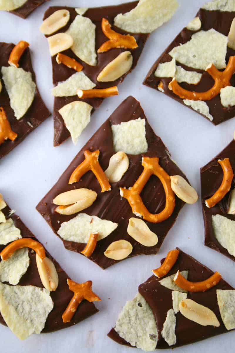 Salty Sweet Chocolate Bark