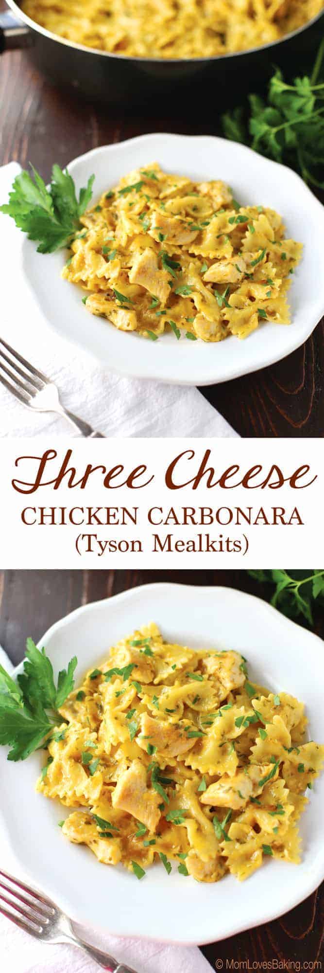 Three Cheese Chicken Carbonara