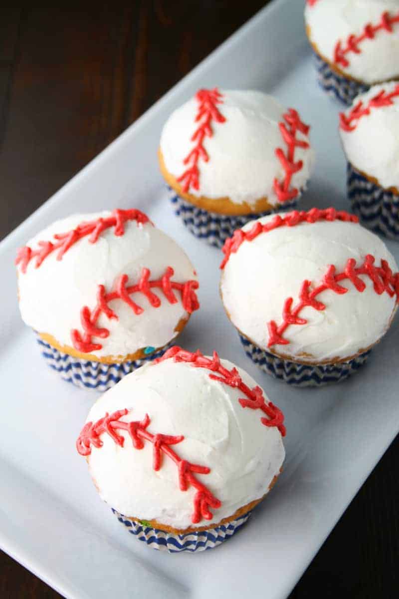 Baseball Cupcakes