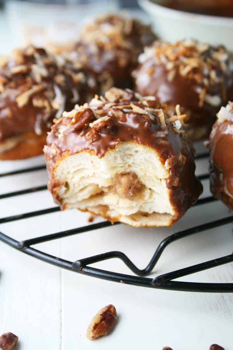 German Chocolate Donuts