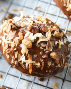 German Chocolate Donuts