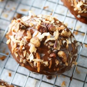 German Chocolate Donuts