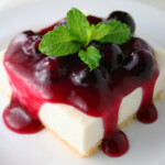 Skinny Blueberry Cheesecake Bars
