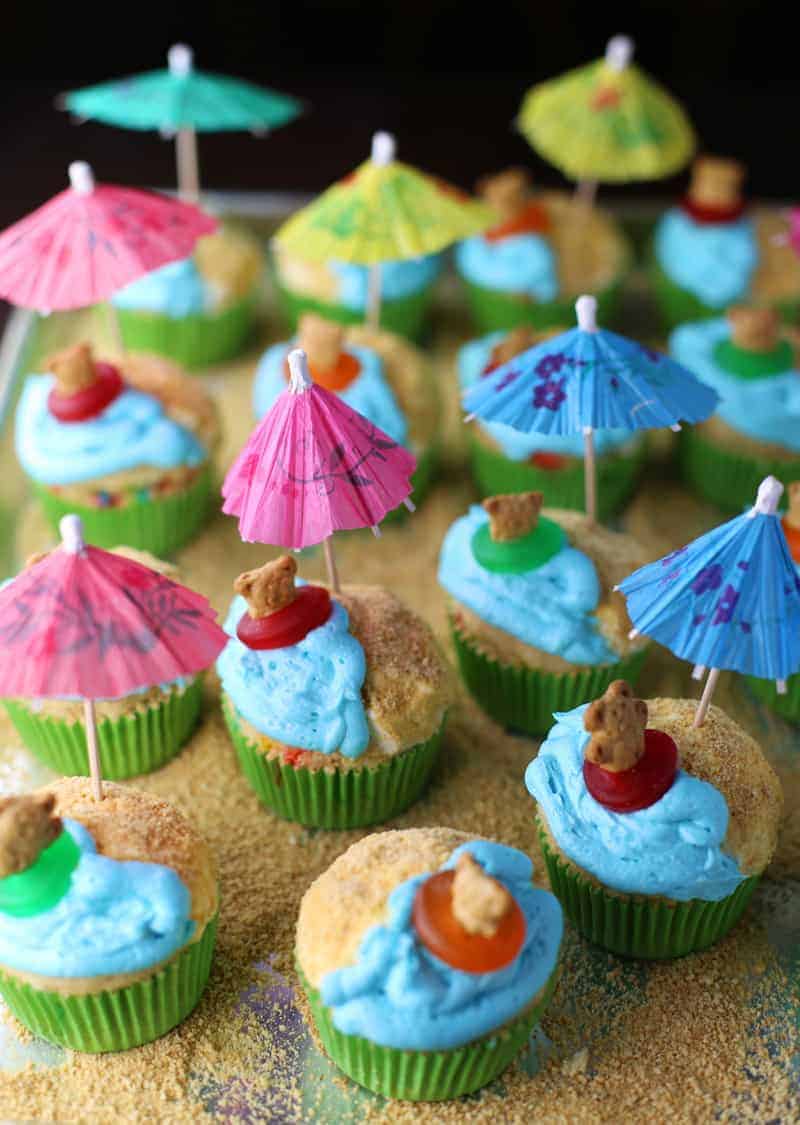 Luau Cupcakes