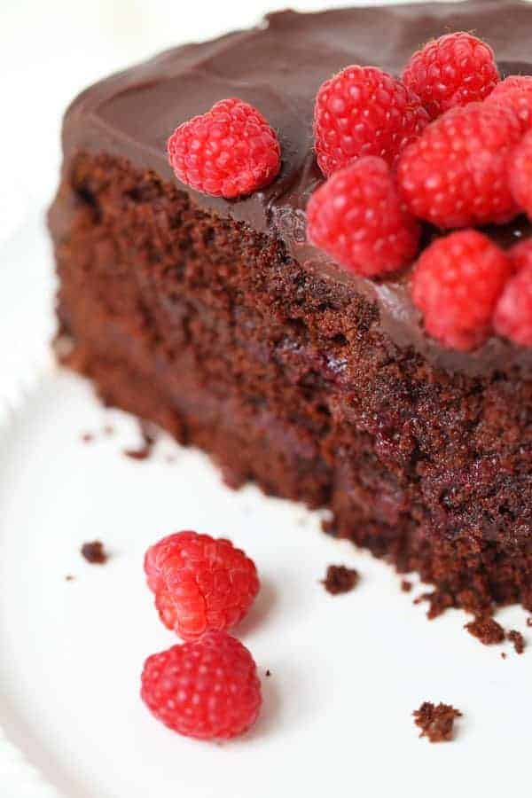 Chocolate Raspberry Layer Cake