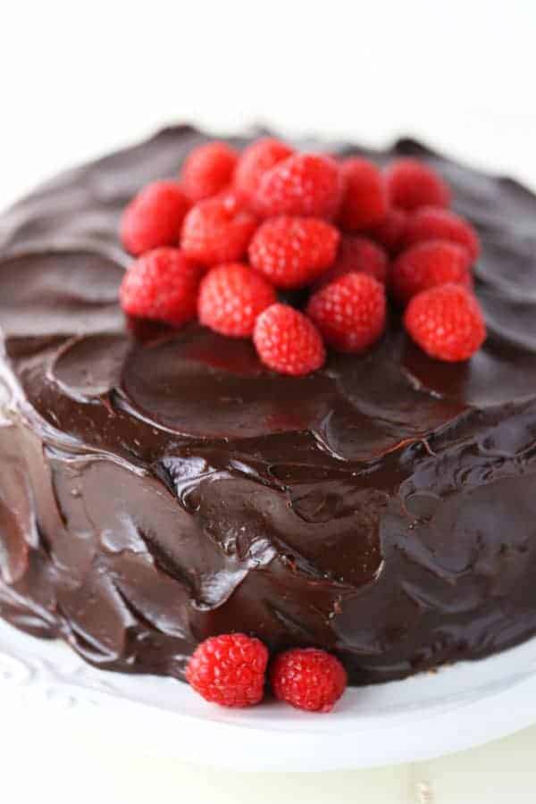 Chocolate Raspberry Layer Cake