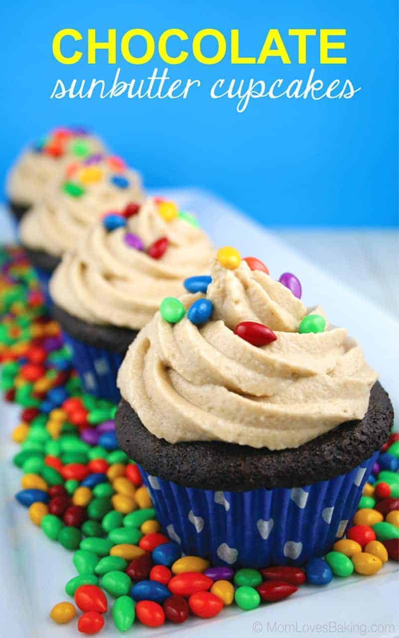 Chocolate Sunbutter Cupcakes