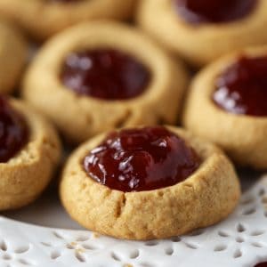 Peanut Butter and Jelly Thumbprints