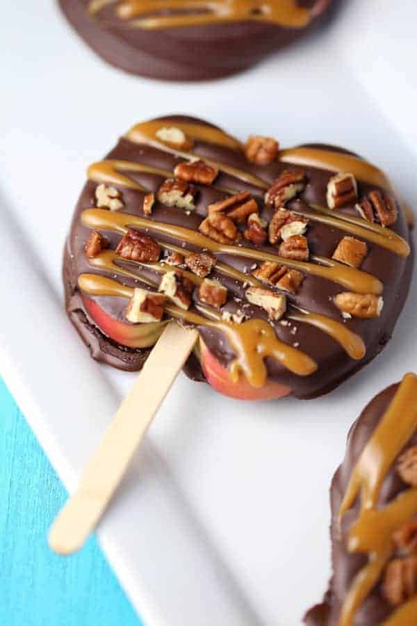 Chocolate Turtle Apple Slices