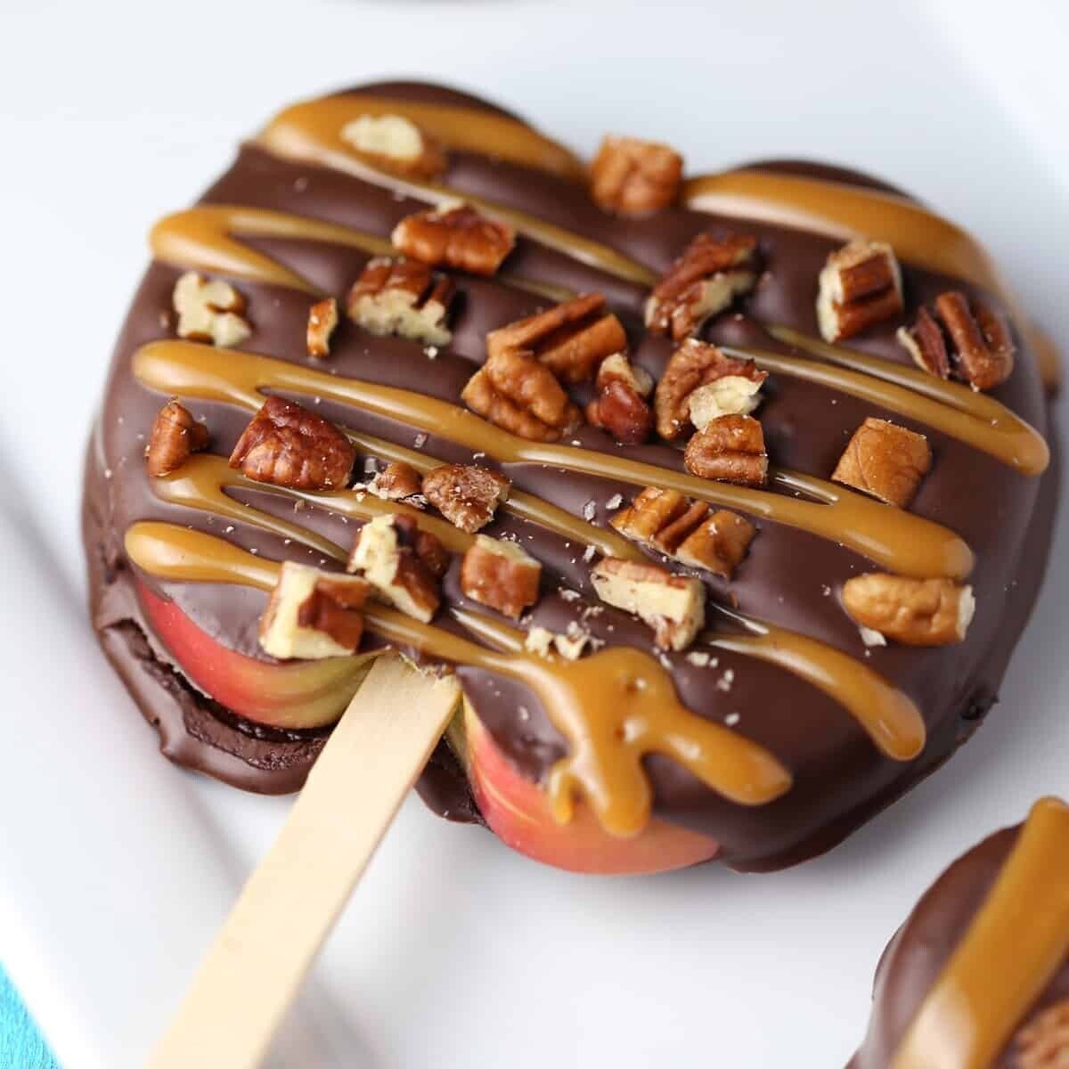 Chocolate Covered Apple Slices