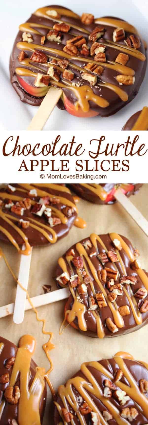 Chocolate Turtle Apple Slices Video Mom Loves Baking