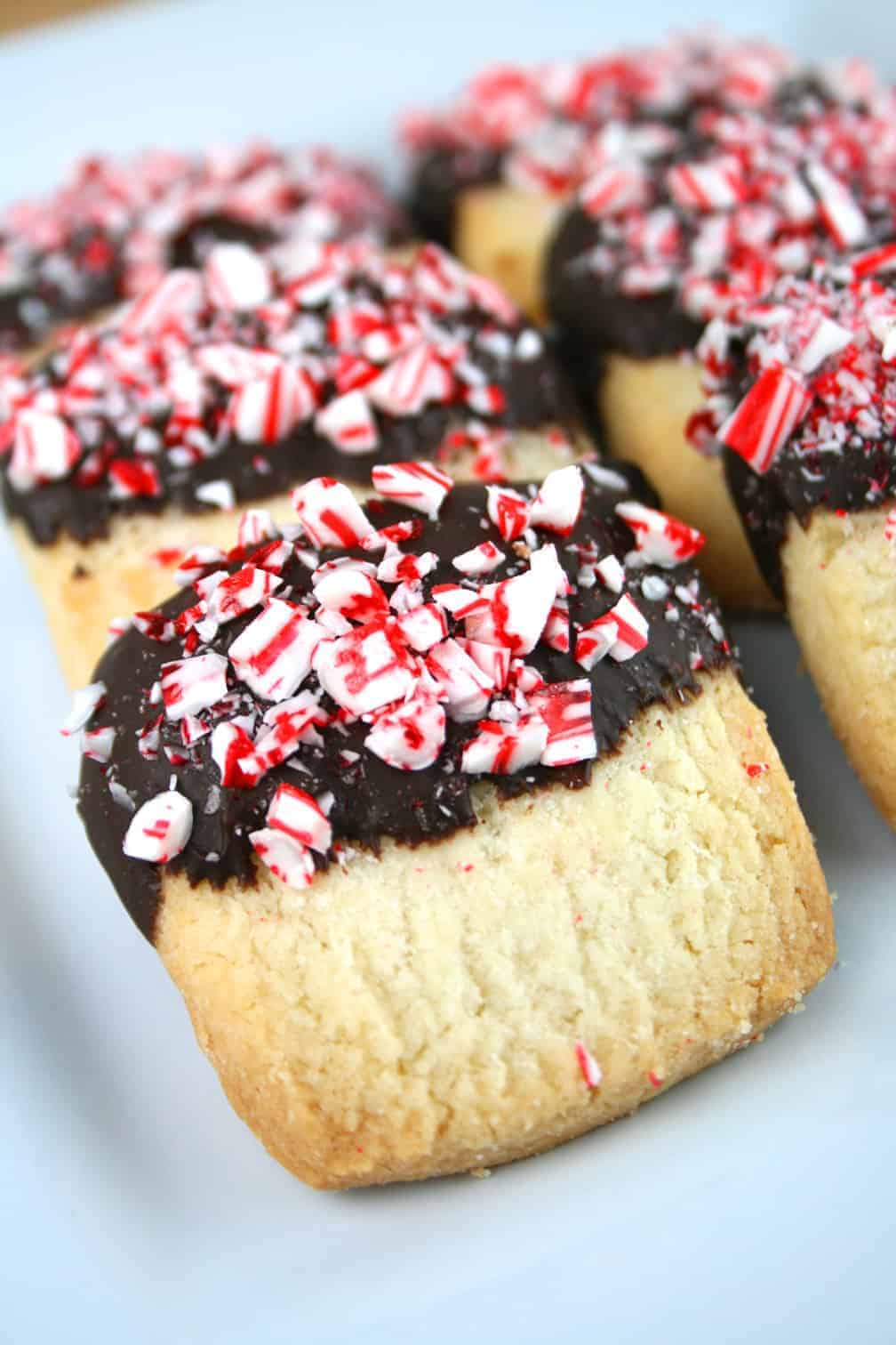 Chocolate Peppermint Shortbread