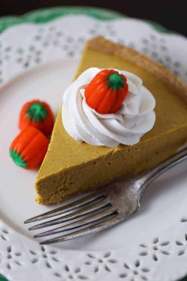 Gluten Free Dairy Free Pumpkin Cheesecake