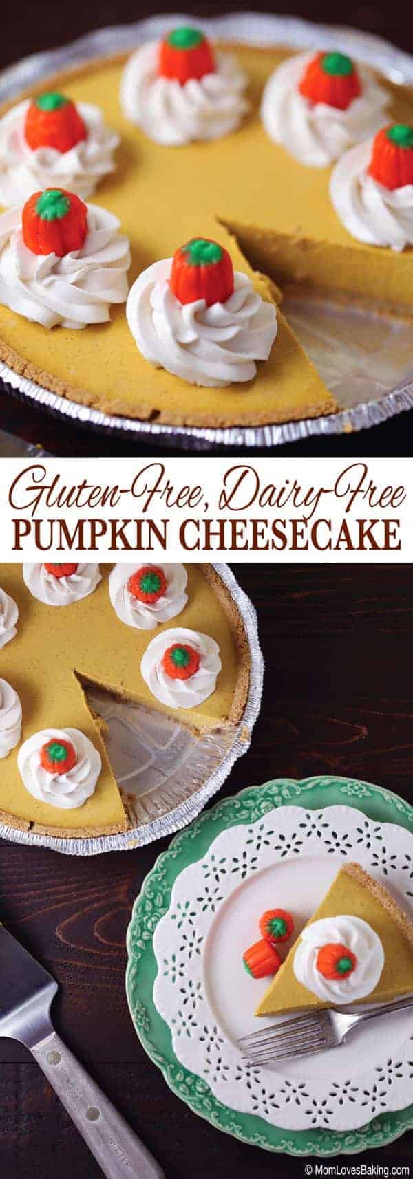 Gluten Free Dairy Free Pumpkin Cheesecake