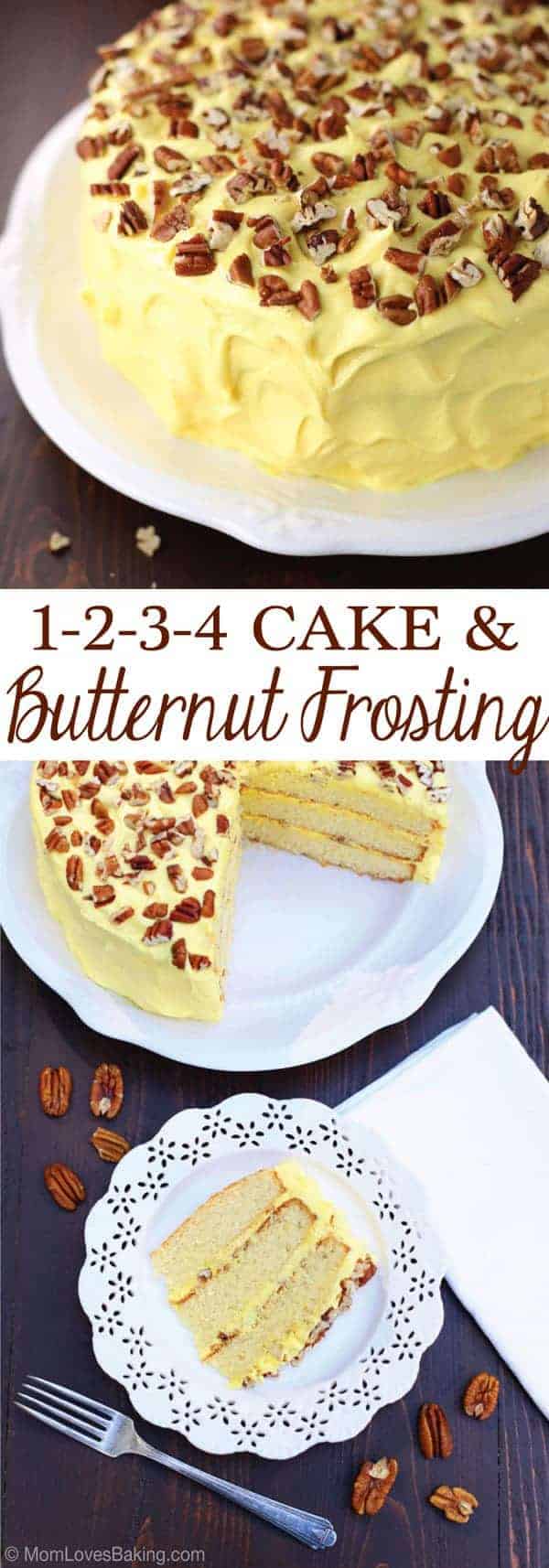 1-2-3-4 Cake with Butternut Frosting