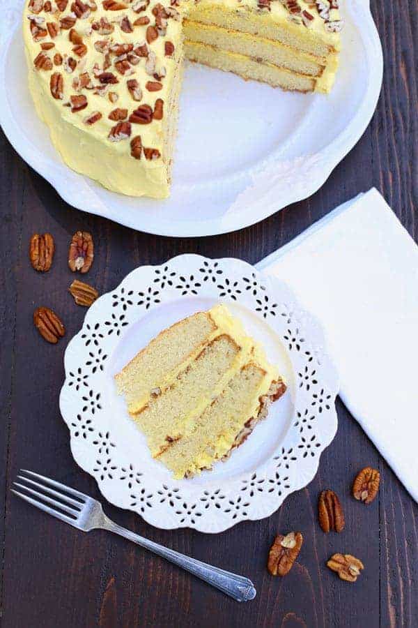 1-2-3-4 Cake with Butternut Frosting